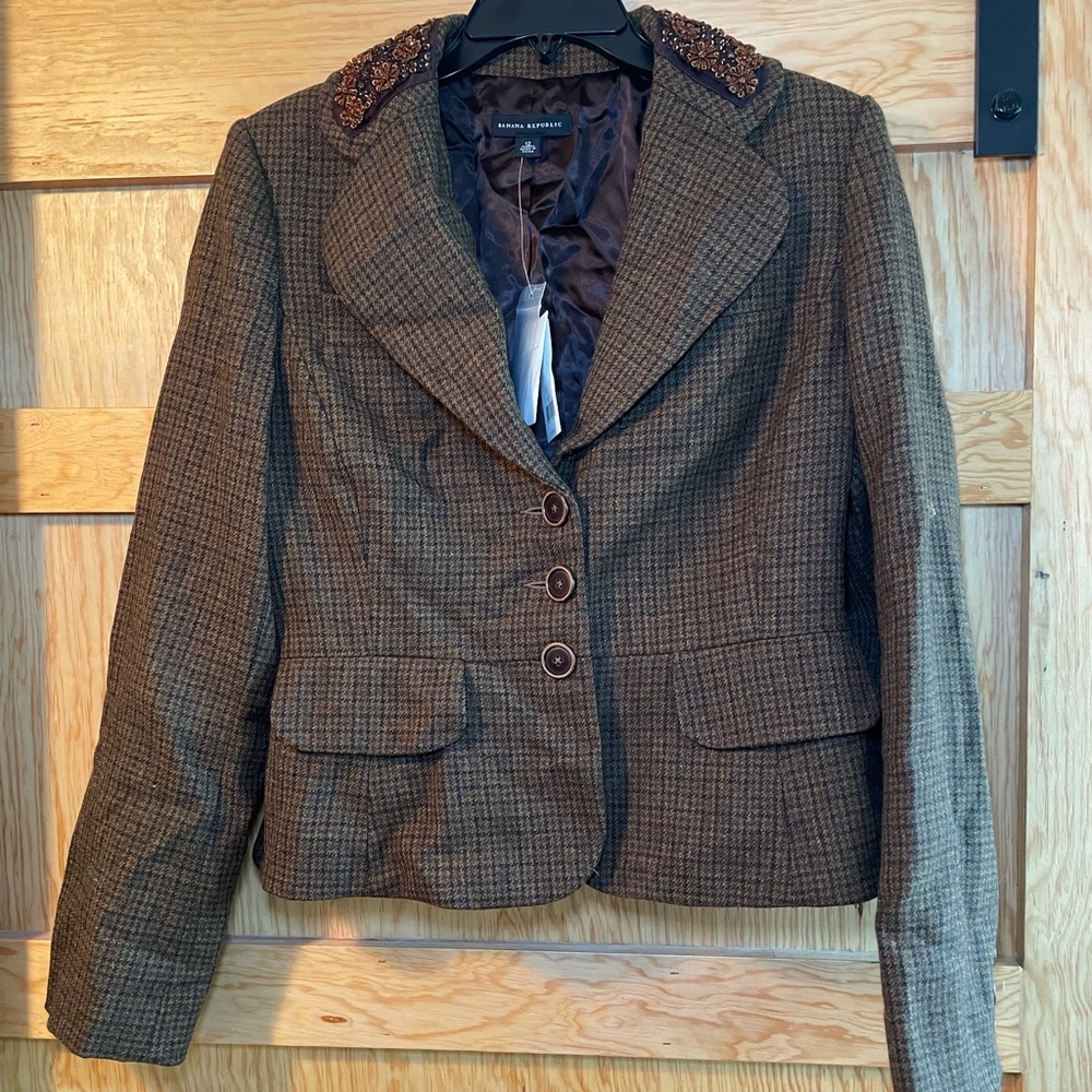 Banana Republic Blazer Women Size 12 NWT fits a Women’s Medium - Picture 2 of 7